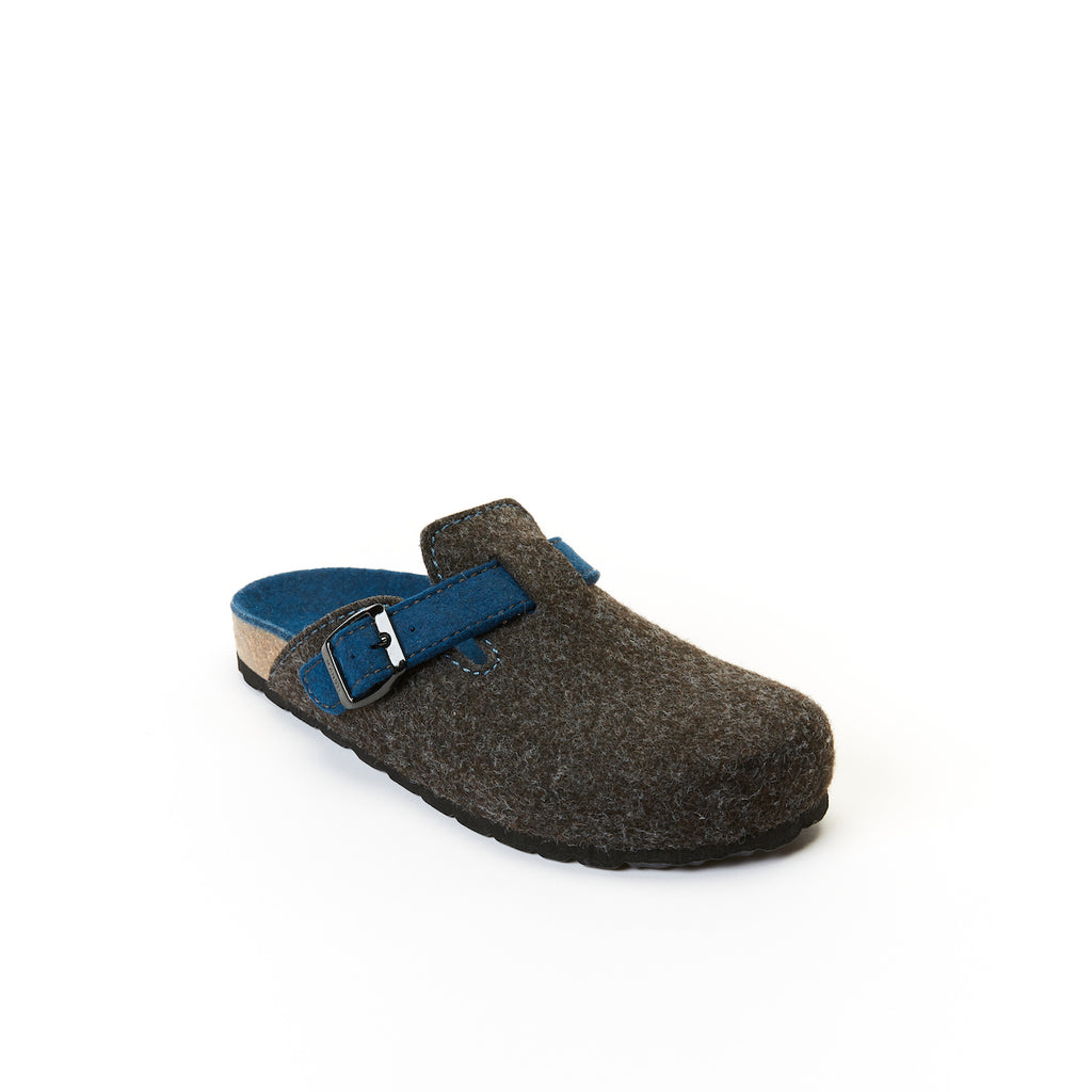 Sabots Noe Noir Marron & Royal Bleu - Mixte