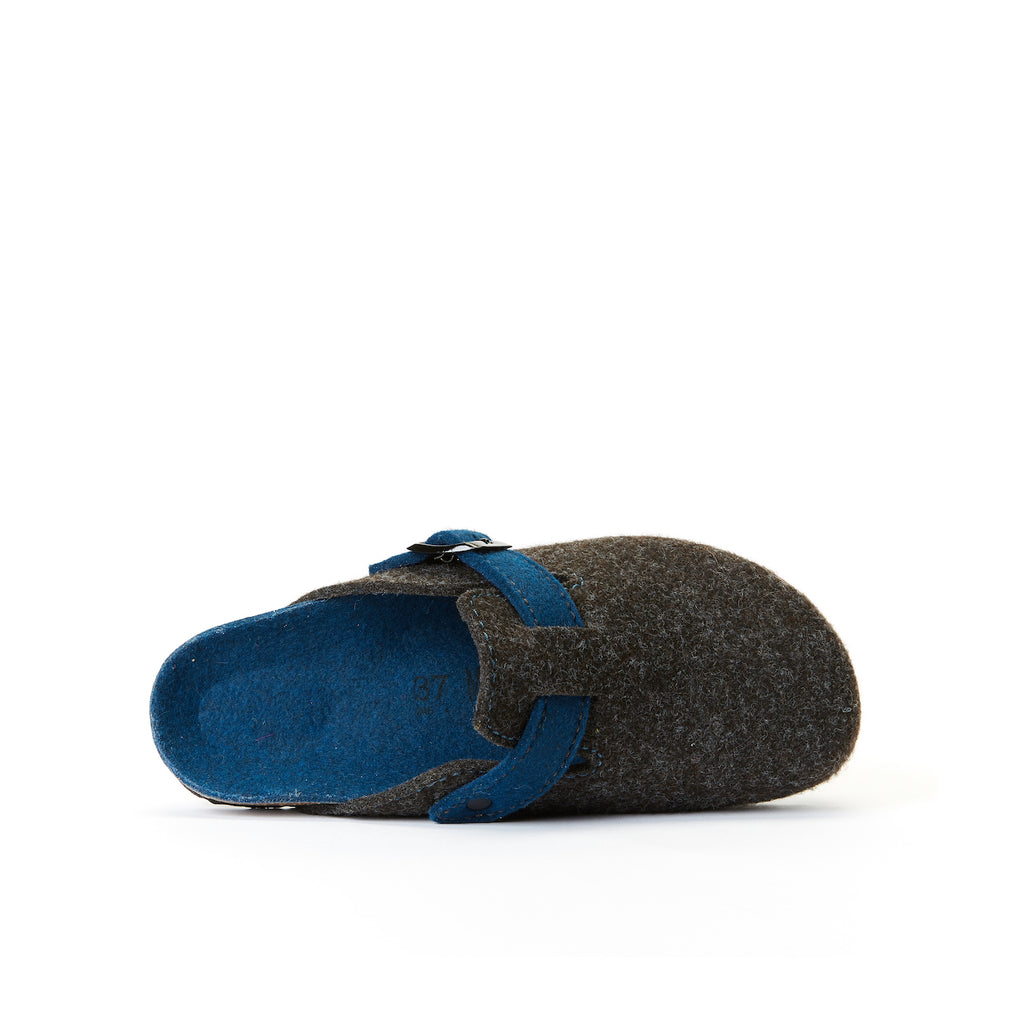 Sabots Noe Noir Marron & Royal Bleu - Mixte