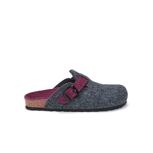 Sabots Noe Noir Gris & Bordeaux - Mixte