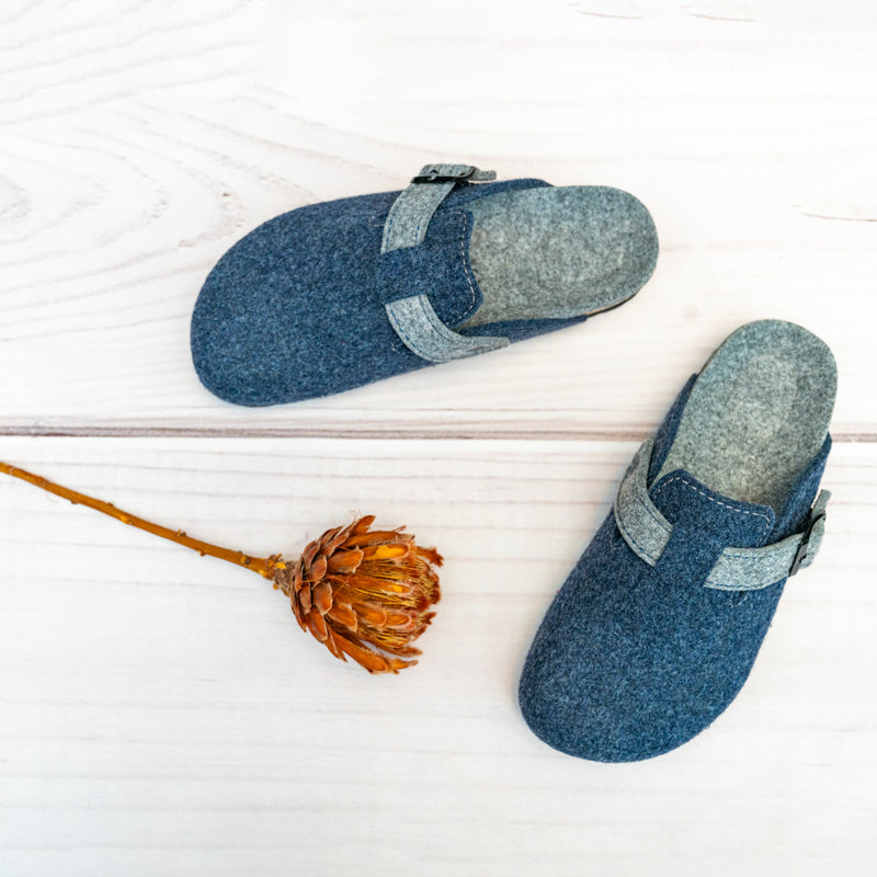 Sabots Noe Bleu & Light Gris - Mixte