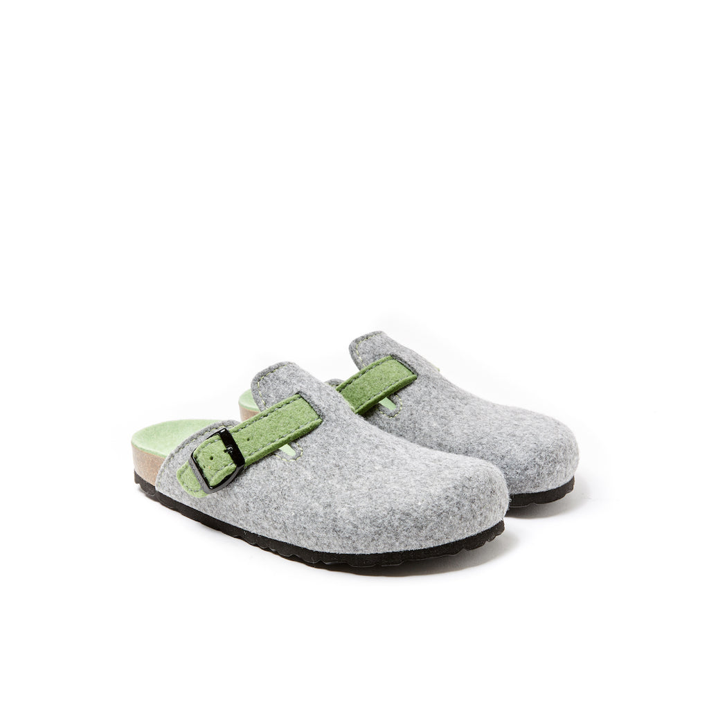 Sabots Noe Gris & Light Vert - Mixte