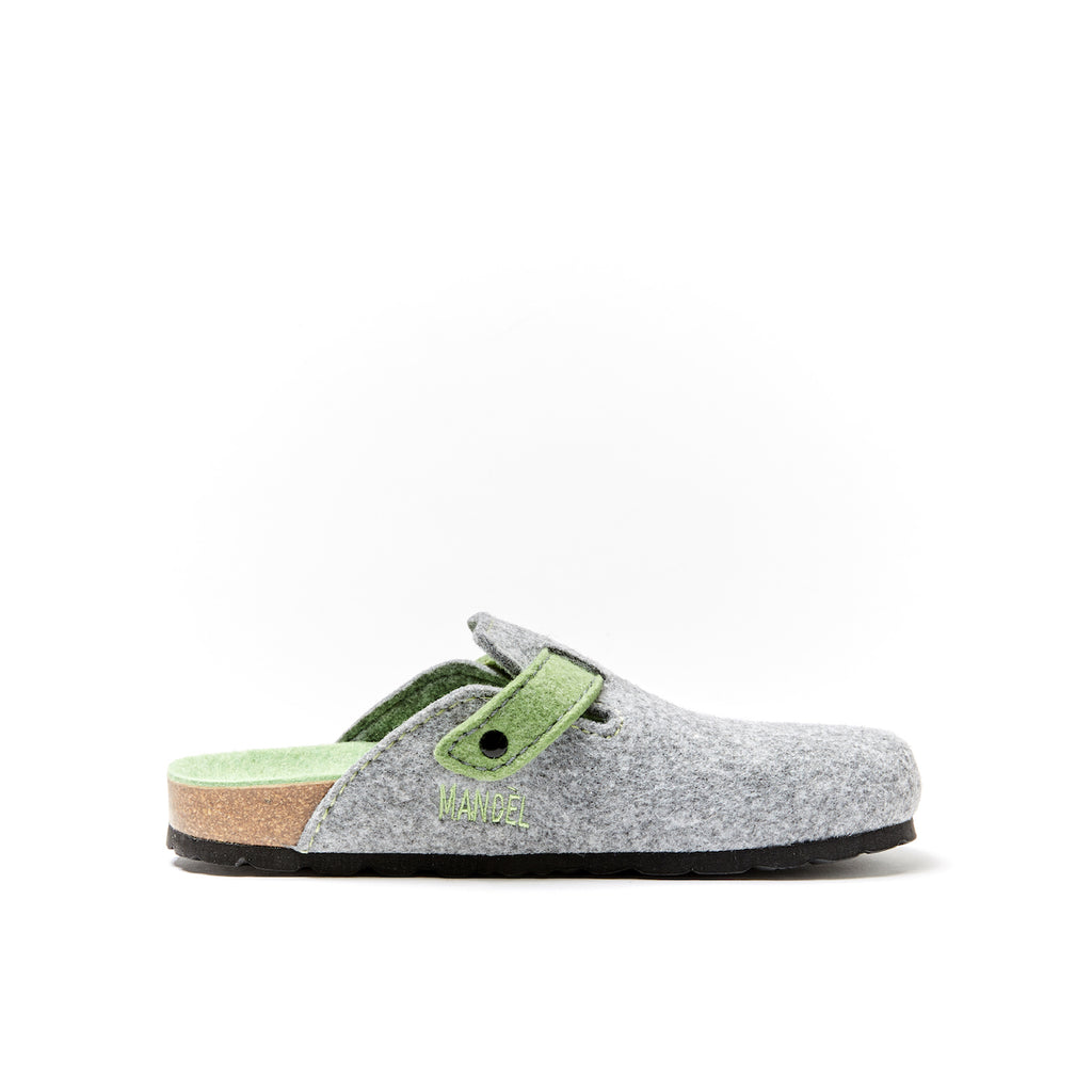 Sabots Noe Gris & Light Vert - Mixte