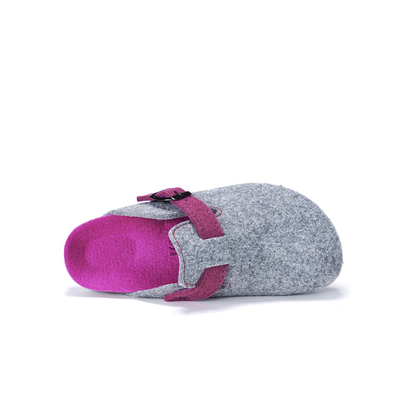 Sabots Noe Gris & Fuchsia - Femme