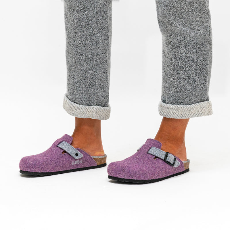 Sabots Noe Purple & Gris - Femme