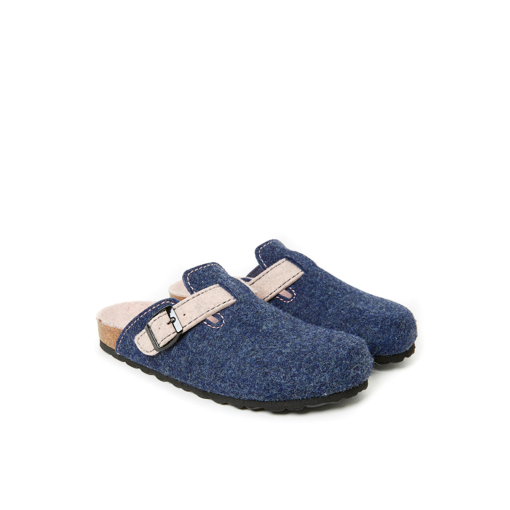 Zuecos Noe Azul y Rosa Claro - Mujer
