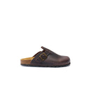 Sabots Noe Oiled Leather Dark Brown - Homme