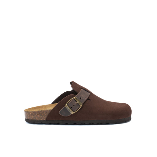 Sabots Noe Suede Noir Marron - Homme