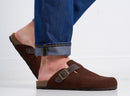 Sabots Noe Suede Noir Marron - Homme