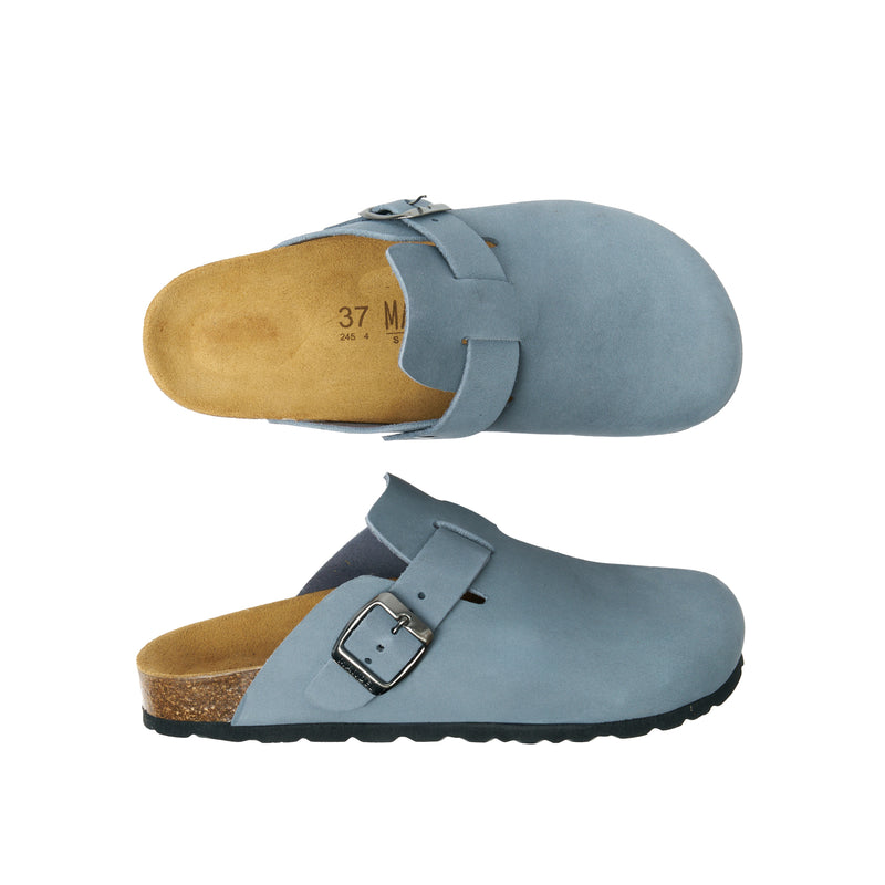 Noe Nubuck Ultramarine Clogs - Women's