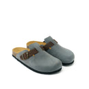 Noe Suede Gray Clogs - Women
