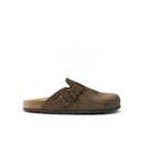 Noe Suede Maron Brown Clogs - Men