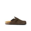 Noe Suede Maron Brown Clogs - Men