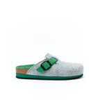 Sabots Noe Light Gris & Apple Vert - Femme