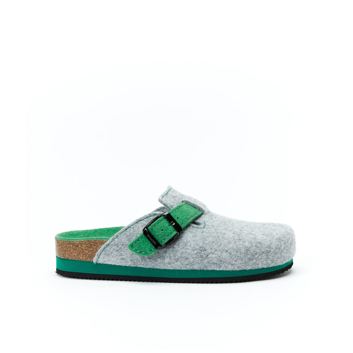 Sabots Noe Light Gris & Apple Vert - Femme