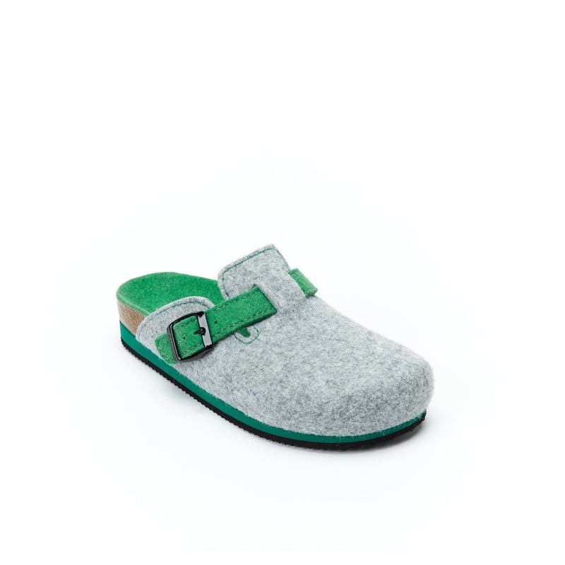 Sabots Noe Light Gris & Apple Vert - Femme