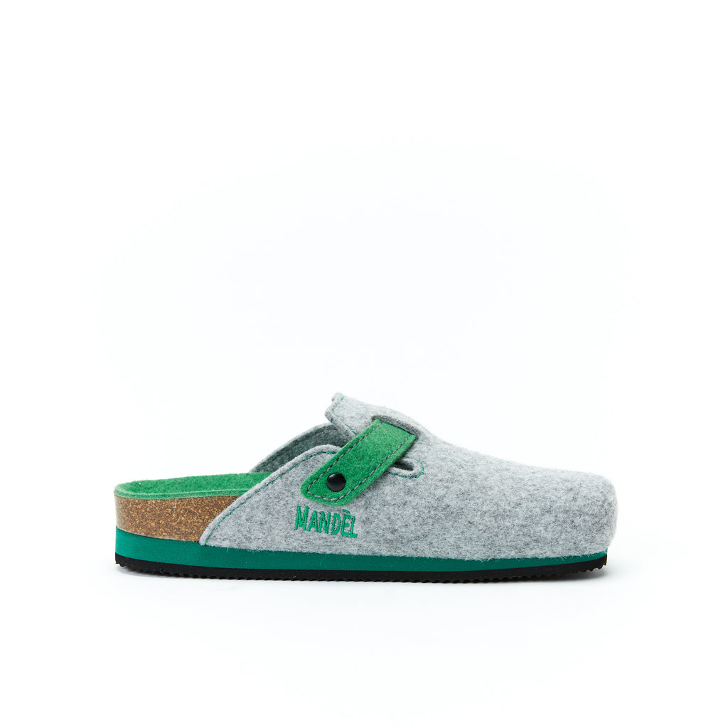 Sabots Noe Light Gris & Apple Vert - Femme
