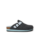 Noe Clogs Black Gray & Light Blue - Women