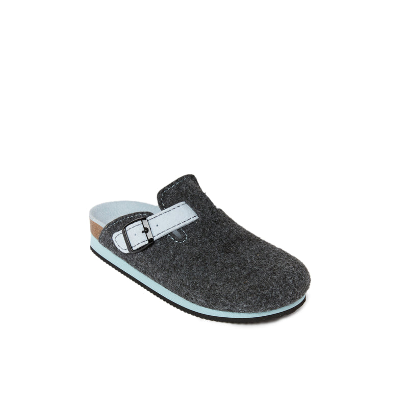 Noe Clogs Black Gray & Light Blue - Women