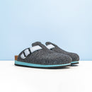 Noe Clogs Black Gray & Light Blue - Women