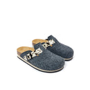 Noe Clogs Black Gray & Dalmatian Tan - Women