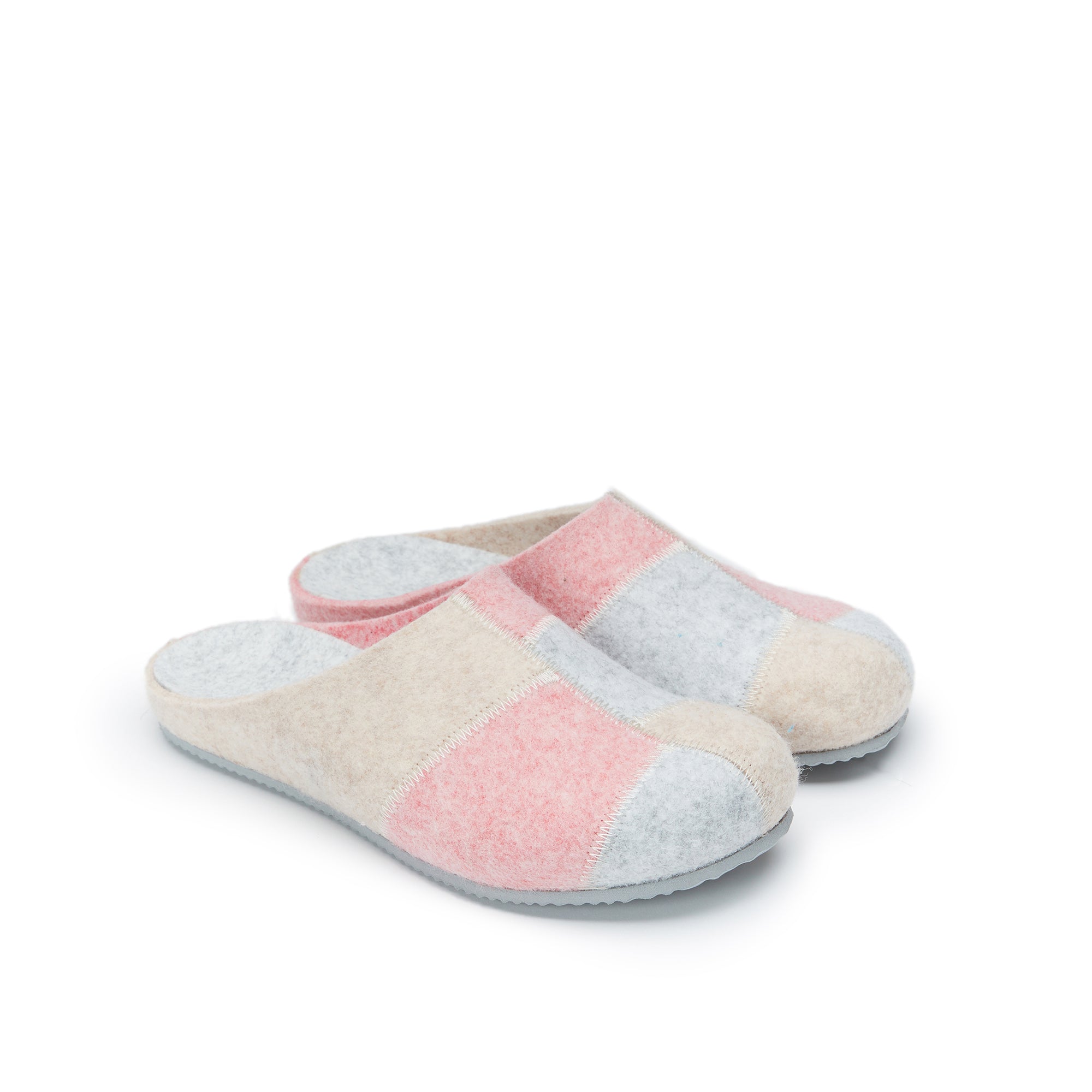 Zapatillas de Casa Angel Gris&Rosa - Mujer