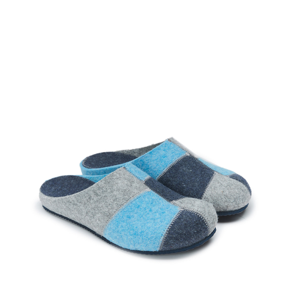 Pantoufles Angel Gris&Bleu - Femme