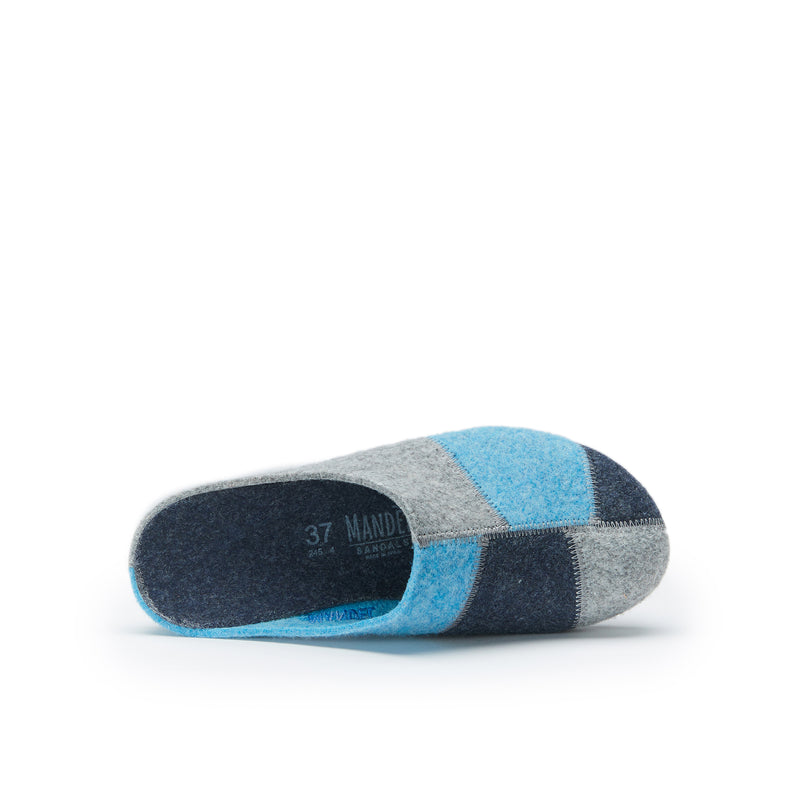 Pantoufles Angel Gris&Bleu - Femme