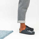 Pantuflas Angel Reno Negro Gris - Mixto