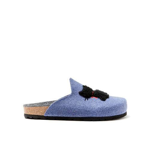 Pantoufles Angel Cat Denim Bleu - Femme
