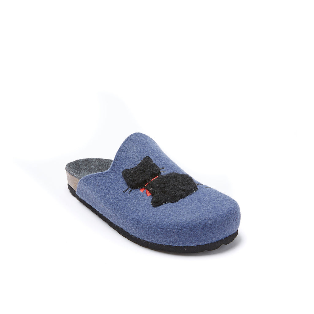Pantoufles Angel Cat Denim Bleu - Femme