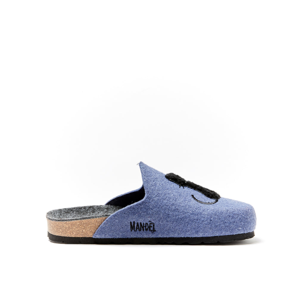 Pantoufles Angel Cat Denim Bleu - Femme
