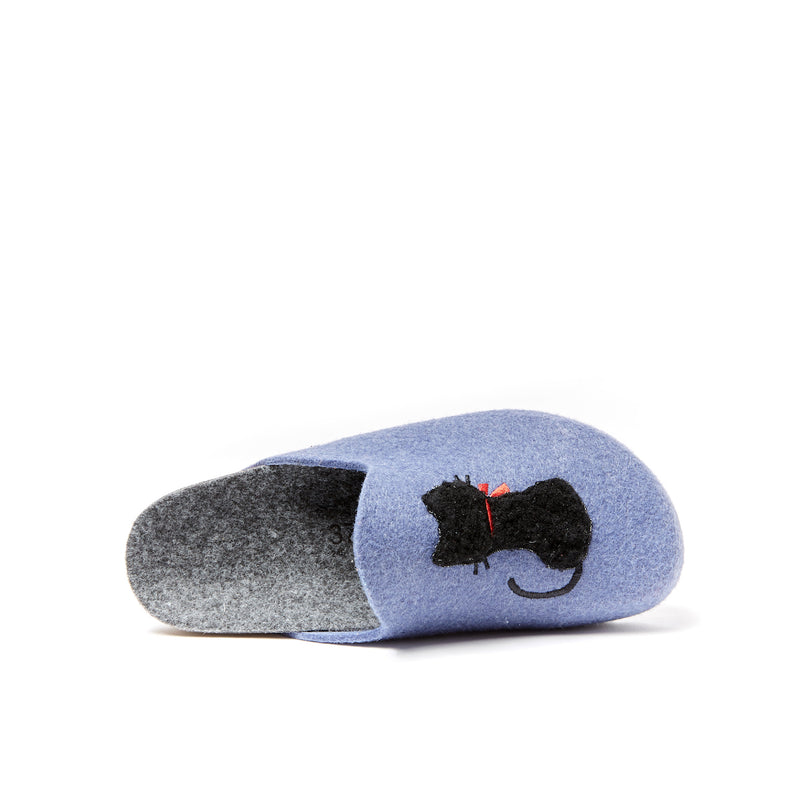 Pantoufles Angel Cat Denim Bleu - Femme