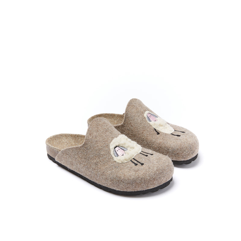 Pantoufles Angel Sheep Beige - Femme