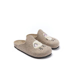 Angel Sheep Beige Slippers - Women
