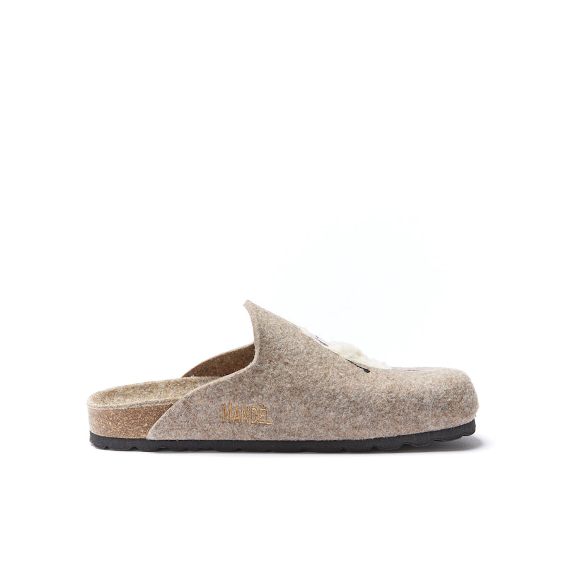 Pantoufles Angel Sheep Beige - Femme