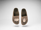 Angel Sheep Beige Slippers - Women