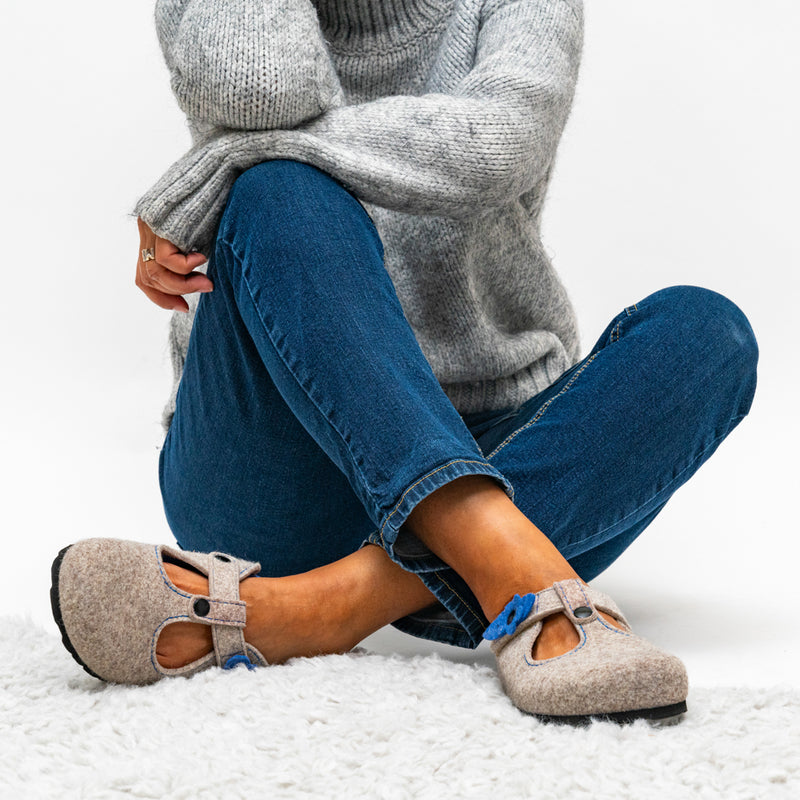 Pantoufles Flor Light Marron - Femme