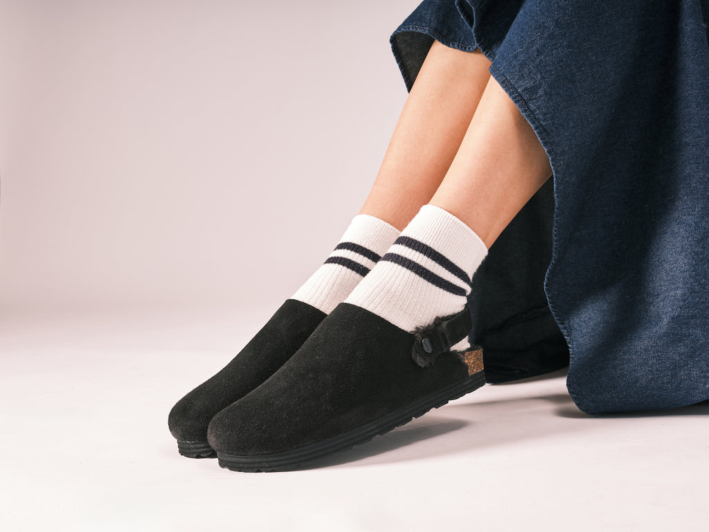 Sabots Adam Suede Noir - Femme