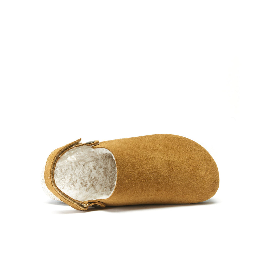 Zuecos Adam Suede Whisky Marrón - Mujer