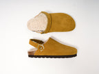 Zuecos Adam Suede Whisky Marrón - Mujer