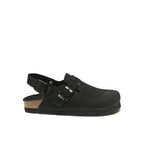 Zuecos Oscar Nubuck Negro - Hombre