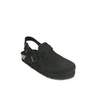 Zuecos Oscar Nubuck Negro - Hombre
