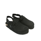 Zuecos Oscar Nubuck Negro - Hombre