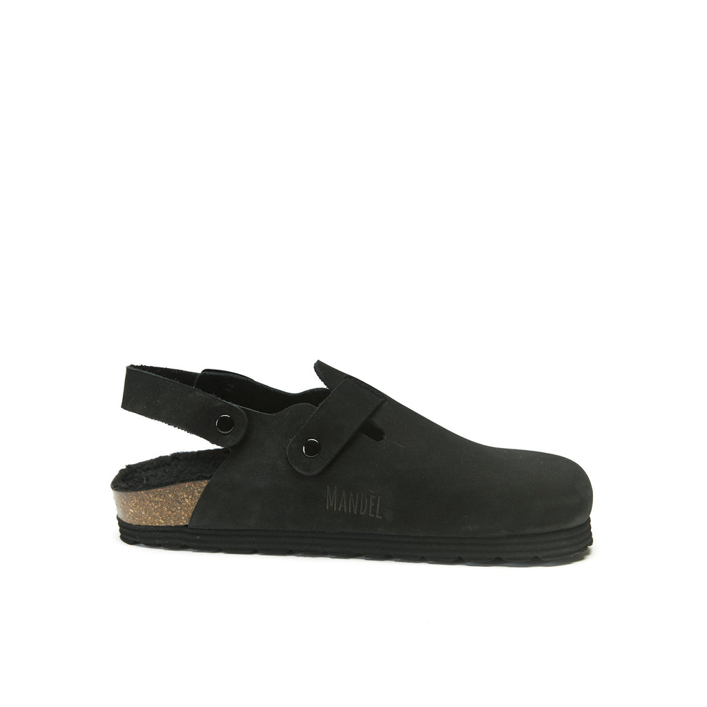 Zuecos Oscar Nubuck Negro - Hombre