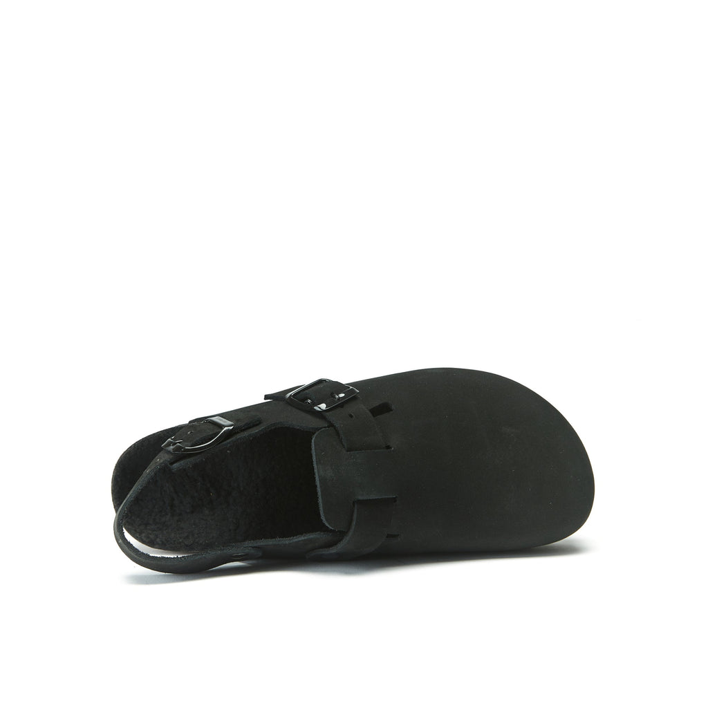 Zuecos Oscar Nubuck Negro - Hombre