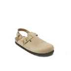 Oscar Taupe Nubuck Clogs - Women