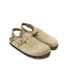 Oscar Taupe Nubuck Clogs - Women