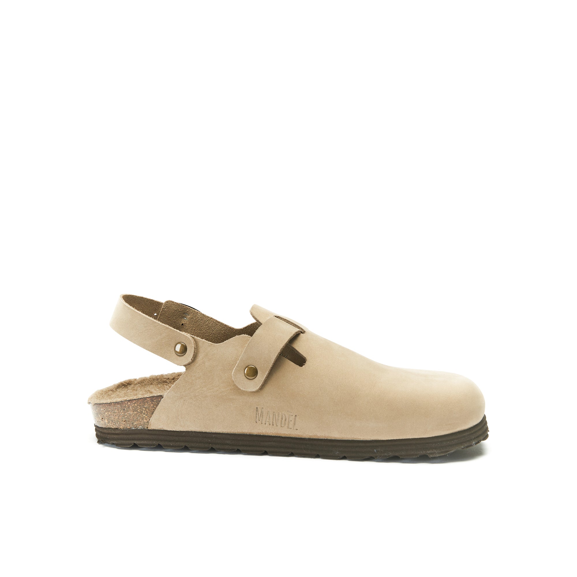 Oscar Taupe Nubuck Clogs - Women