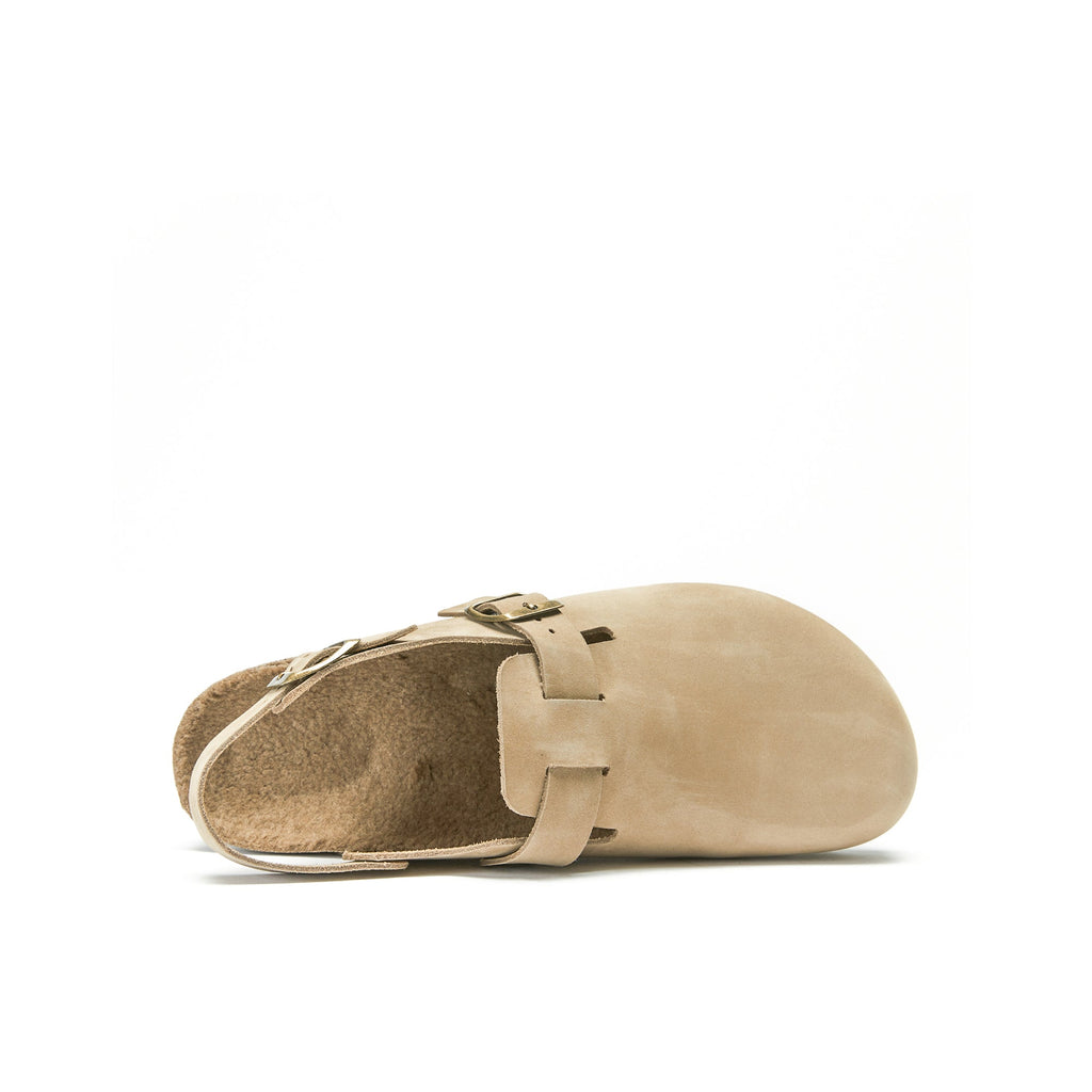 Oscar Taupe Nubuck Clogs - Women