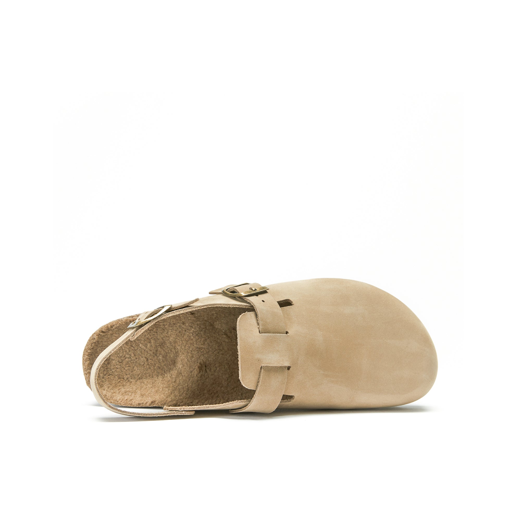 Oscar Taupe Nubuck Clogs - Women
